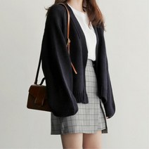 20대여성 간절기 숏 로브 니트가디건 루즈핏 30대 엄마 여행