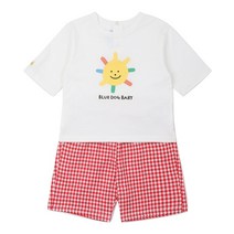 블루독베이비6 (RD) 유니버스7부상하복 4317067221 23SS 남아 여아 백일 돌 여름 상하복 7부상하복 실내상