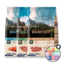 브레이버리 2kg 7kg 독 강아지 사료 치킨 이베리코 돼지 연어 살몬 포크 어덜트 라이트 다이어트, 브레이버리 독 치킨 7kg + 우리집상전 사은품