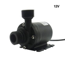순환모터 수중 온수순환용 보일러 순환용 800L/H 5m DC 12V 24V 브러시리스 워터 펌프 태양 모터 미니 마이, 01 12V