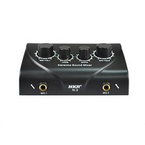 Lopbinte 1 블랙 메탈 N-3 KTV 믹서 가라오케 리버브 튜너 전문 이펙터 US 플러그 140 X 85 40mm 포함 믹서 오디오 케이블 비디오