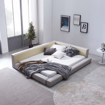 하포스 베니스 저상형 낮은 침대프레임 매트리스 세트 슈퍼싱글/퀸, 베니스(투톤) 슈퍼싱글