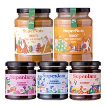 [1개골라담기]슈퍼잼 딸기 212g 땅콩100% 슈퍼너츠 460g 4종 택1, 슈퍼너츠 크런치 460g 씹히는알갱이 타입