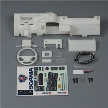 스카니아부품 1:14th 스케일 시뮬레이션 자동차 인테리어 센터 콘솔 Hercules 트럭 티퍼 SCANIA R620 R470, 01 Hercules Scania