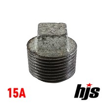 철 플러그 15A / 철플러그 소켓 배관 자재 부속 연결 나사 보일러 수도, 1개