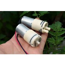 견고한 DC 12V-24V 미니 370 모터 공기 펌프 산소 물 압력 흡입 2pcs 및 수족관 액세서리, 한개옵션0
