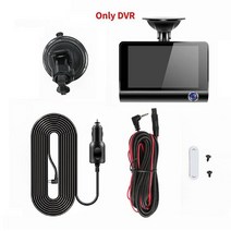 4.0인치 자동차 블랙박스 3카메라 렌즈 24H HD 1080P 3채널, 16G TF Card