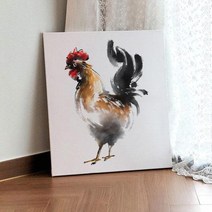 아트박스/꾸밈 bc097-캔버스액자53x45.5_풍수에좋은닭그림, 이미지2