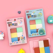 레이지스타 클레이지우개6색세트 만들기 슬라임 놀이 지우개 마니또 단체 선물, 2000레이지스타클레이지우개(6색세트)