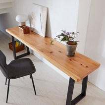 해찬솔 삼나무 통원목 멀티 다용도 테이블 2000-ap w400/원목테이블/사이드테이블/카페테이블, 브라운(삼나무색)