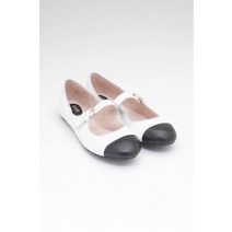 [미국] 블락 Bloch 여성용 카시오페이아 발레 플랫 카푸치노., 6, Black/White