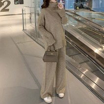 메이리앤 하이퀄리티 루즈핏 터틀넥 투피스