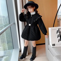 FANSYLI 2021가을신상 여아 패딩 2021 서양식 미디 아동 가두박 흰 오리털 12세 중대동 패딩 608호 12f