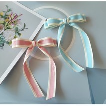 왕리본삔 골프 리본핀 긴 단발 머리핀 집게핀