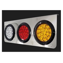 대성부품/12V/24V/사각 LED테일램프/데루등/후미등/C-007/원형데루등/브레이크등/화물차/대형트럭/개조용/리어램프/특장차/탑차/윙바디/셋트/세트/후진등/3구/렉카/스텐, 스텐12V C-007 운전석