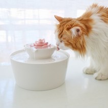 도자기 세라믹 펫 물그릇 정수기 고양이 강아지 고급스러운 인테리어, usb수중모터