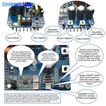 변환기 dcDC20V-70V 30a 800W 고전력 DC-DC 벅 컨버터 가변 스텝 다운 전원 공급 장치 정전압 정전류 레귤, 한개옵션0