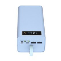 탈착식 용접이없는 21- 섹션 18650 파워 뱅크 키트 USB 디지털 DIY 모바일 파워 쉘 DIY 전원 은행 조명, 하얀색