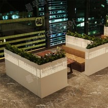 테이블파티션 가림판 아크릴칸막이 투명 테이블가림막 칸막이 레스토랑 꽃 스탠드 파티션 호텔, 길이120너비20높이100