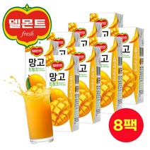 델몬트 드링크 망고주스 190ml 8팩 어린이 과일 주스 피크닉 미니 여행 유치원 어린이집 대용량 주스 미니 코스트코팩주스 망고쥬스