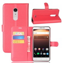 Alcatel a3 xl 용 alcatel u5 10 개/몫 lychee wallet 가죽 케이스 스탠드 카드 홀더, [04] green