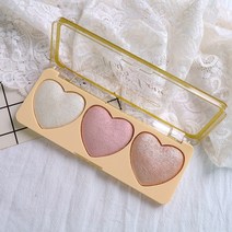 Pealy 하이라이터 하트 디자인 3색 in1 4종, 01