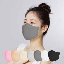 국산 KF94 새부리형 컬러마스크 대형 100매 비말차단 황사방역 마스크, 다크그레이