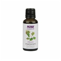 나우 푸드 에센셜 오일 30ml 마조람 아로마 Now Essential Oils Marjoram Oil Normalizing Aromatherapy Scent Cold Pressed 100% Pure Vegan 1-Ounce
