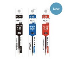 자바펜 자바펜국산 제트라인 리필 볼펜심 단색심, 24개, 0.38mm 제트라인 리필 흑색
