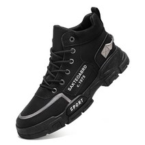 오토바이 신발 브랜드 남성 부츠 전술 군사 전투 야외 하이킹 겨울 신발 가벼운 미끄럼 방지 사막 발목, 11 DZ111 Black