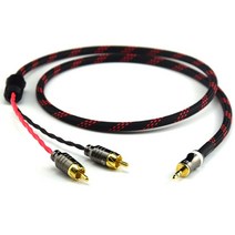 CANARE 카나레 L-4E6S HI-FI 억스선 억스케이블 Y케이블 3.5 스테레오 TO 2RCA Y형, 3.0m