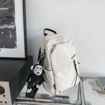 스키 힙색 숄더 크로스백 남녀 패션 브랜드 미니 캐주얼 스포츠 스노우보드 캔버스백, 화이트[침팬지 홀더]