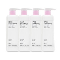 하이리빙 위쎄 네이처 헤어 샴푸 600ml 4개세트 (23년리뉴얼 베르가못), 4개