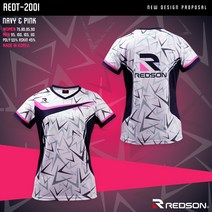 레드썬 [레드썬] [REDSON] 2020년 배드민턴티셔츠 REDT-2001(핑크)&2002(블랙)&2003(레드)
