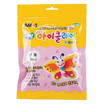 제이스토어 / 아모스 탱탱 아이클레이 박스 2500 50g 분홍 100개입, 본상품선택