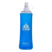 250ml-500ml tpu 소프트 접는 물병 수화 팩용 안전 접을 수있는 플라스크-러닝 하이킹 사이클링 등산 ​​캠핑 배낭, 20x8cm 19x6cm 23x7cm 27x8.8cm, 450ml 블루