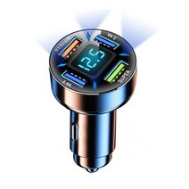 QC3.0 4 USB LED 라이트 자동 전화 충전기 안정적인 전류 출력 66W 드롭쉬핑, [02] QC3.0
