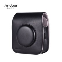 Andoer 인스탁스 SQ10 전용가방 PU 가죽, 검정