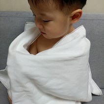반애썸 무형광 소창수건 먼지없는 아기 목욕타올, 1장, 정련(바로사용) 3겹 샤워수건(43*88cm)/무지