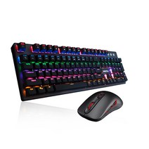 맥스틸 게이밍 패키지 TRON G610K V2+TRON G100 유선 키보드 마우스 세트, 610K갈축+G100, 선택완료, 610K갈축+G100