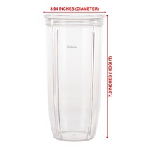 NutriBullet Pro 1000 콤보 및 셀렉트 블렌더와 호환 가능한 컵 To-Go 뚜껑 교체 부품 32 oz 3 팩, 한개옵션0