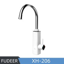 전기순간온수기 가정용 대용량 업소용 스텐 순간온수기 Fudeer-전기 온수기 220V 주방 수도꼭지 탱크 없는 순간 난방 물 탭 흐르는 온수 믹서 디지털 디스플레이 가이저, 07. XH-206, 01. EU