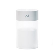 차량용 공기청정기 USB 휴대용 미니 공기 가습기 아로마 에센셜 오일 디퓨저 향수 분무기 가정 자동차용 LED 조명 260ML, 01 WHITE