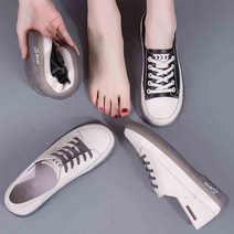 캐주얼 스몰 화이트 슈즈 여성 패션 스트랩 플랫 소프트 플랫 단화
