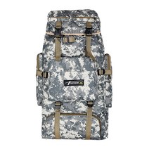 YSSHOP 방수 배낭 하이킹 70L 배낭 데이 팩 트레킹 자루, ACU Camo, 70x36x20CM, 나일론