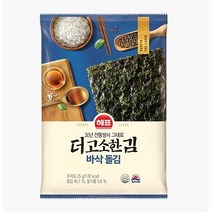 해표 더고소한 바삭 돌김 전장 25g 100%통깨로 단 한번만 짠 들기름 발라 구워 더 고소한 조미김, 7개