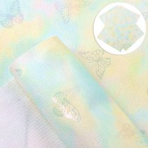 옷염색약 물감 의류 변색 타이 염료 인조퍼 가죽 시트 범프 질감 호일 합성 패브릭 롤 DIY 귀걸이 헤어 리본 파우치 공예용, 50x140cm, 3green and yellow