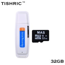 녹취 소형녹음기 상시녹음기 tishric u-disk 미니 보이스 레코더 펜 디지털 딕, 협력사, 32GB의 흰색, 32GB