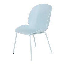 더조아 튤립체어 스카이블루 플라스틱 디자인 인테리어체어, 단품