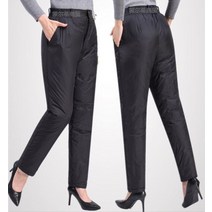 우모복 백패킹 우모 보온 패딩 다운 바지 대형 6xl 흰색 오리 여성 클래식 따뜻한 검은 색 겨울 pantalones 어머니 39s 탄성 허리 두꺼운 눈